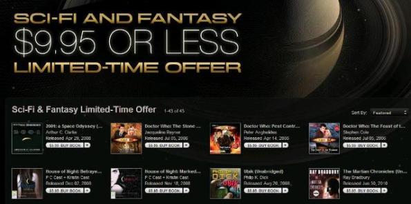iTunes Scifi and Fantasy Audiobooks