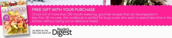 Reader's Digest Quick Food Gourmet Recipes in Just 30 minutes