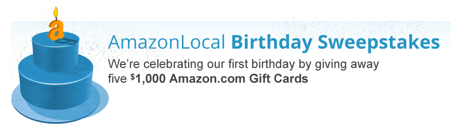 AmazonLocal Birthday Sweepstakes