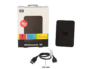 Western Digital Elements SE 1TB USB 3.0 Portable Hard Drive Western Digital Elements SE 1TB USB 3.0 Portable Hard Drive